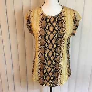 Joie Short sleeve T-shirt snake print design